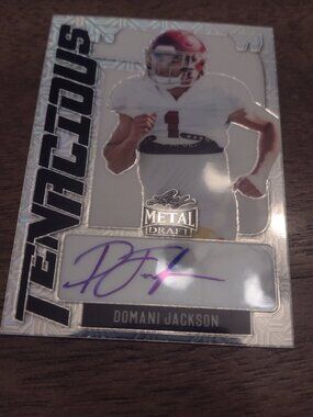Domani Jackson 2022 Leaf Metal autographed card #16/20